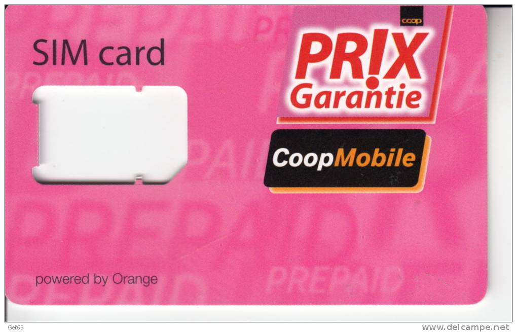 Carte GSM Sans Carte SIM - CoopMobile - Opérateurs Télécom