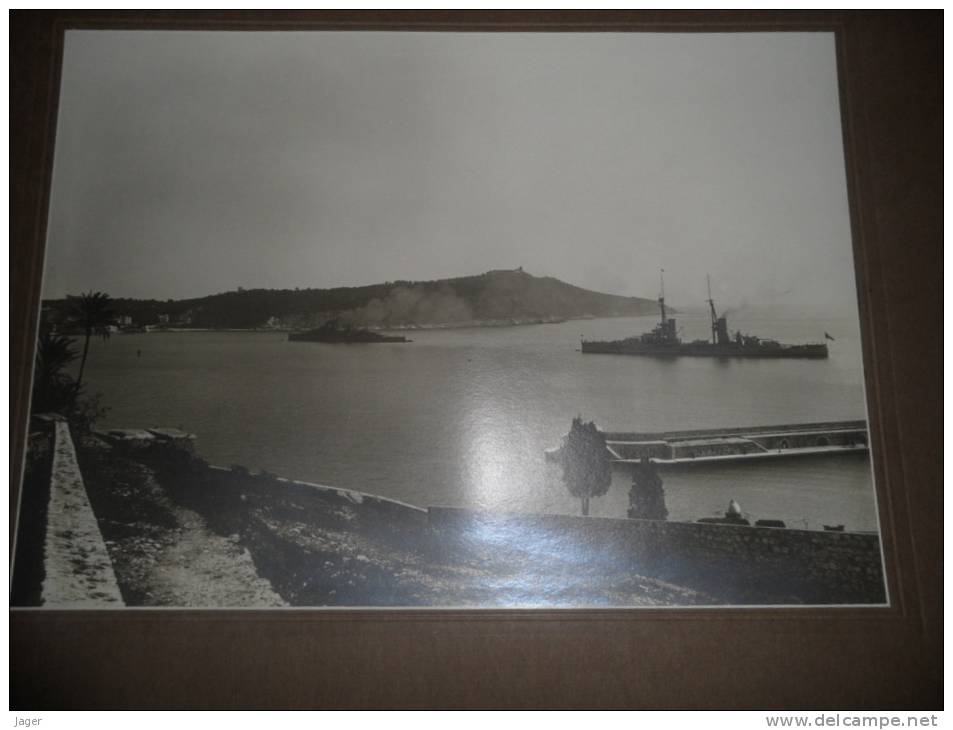 album Italie souvenir Marechal Petain visite April 1920  navire de Guerre piece unique