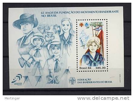 Brazil Block 66 ** MNH 1984 Scouts Pfadfinder - Blocs-feuillets