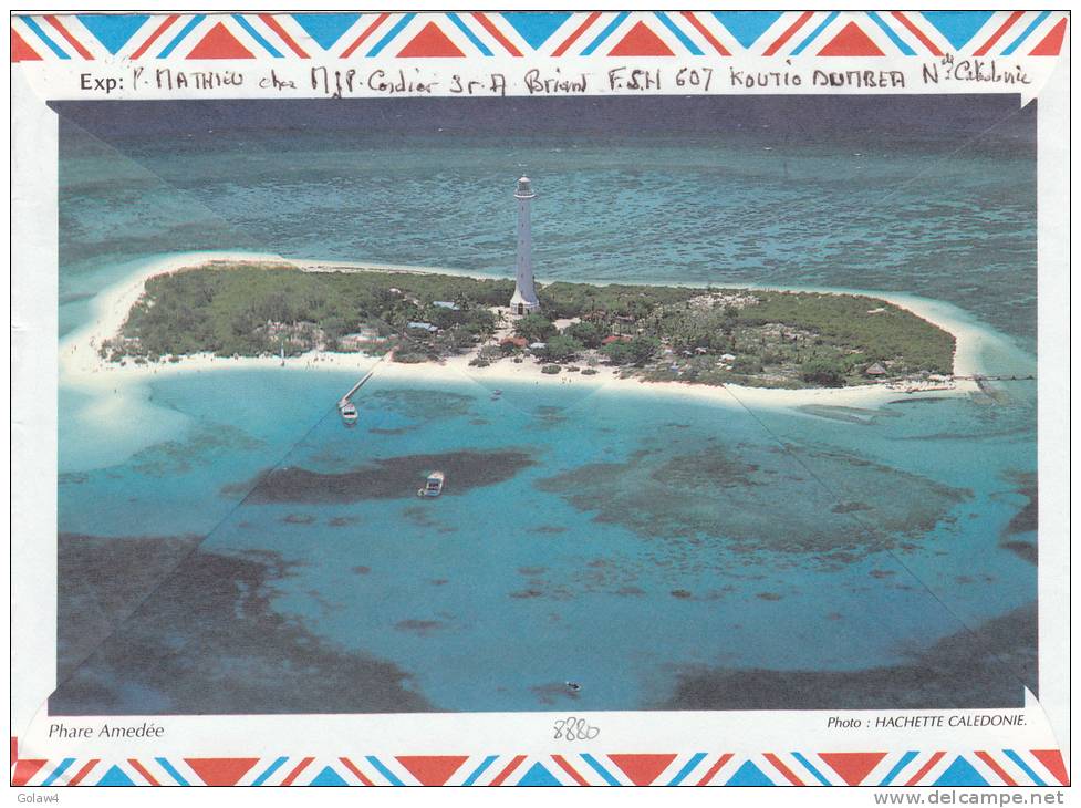 8880# NOUVELLE CALEDONIE LETTRE Obl NOUMEA 1993 Pour SAINTE CROIX AUX MINES HAUT RHIN - Cartas & Documentos