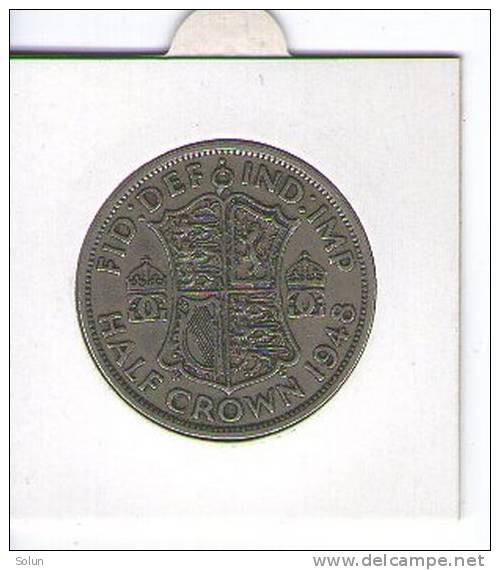 GREAT BRITAIN  1/2 CROWN   1948   COIN   KING  GEORGE IV - K. 1/2 Crown