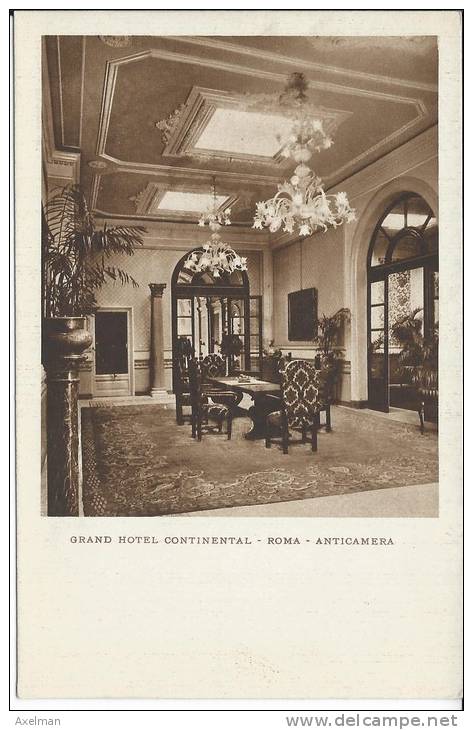 ROMA: Grand Hotel Continental, Anticamera - Bar, Alberghi & Ristoranti