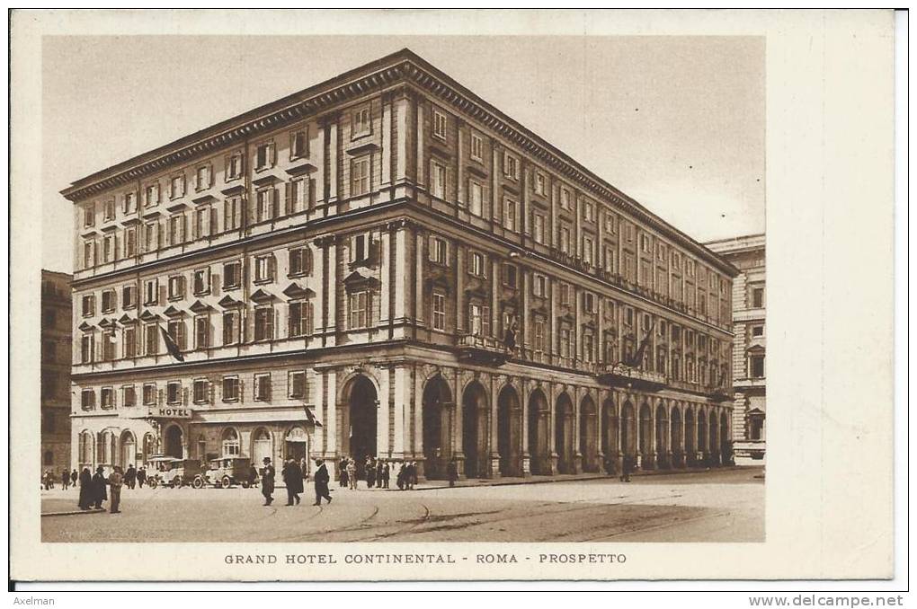 ROMA: Grand Hotel Continental, Prospetto - Cafés, Hôtels & Restaurants