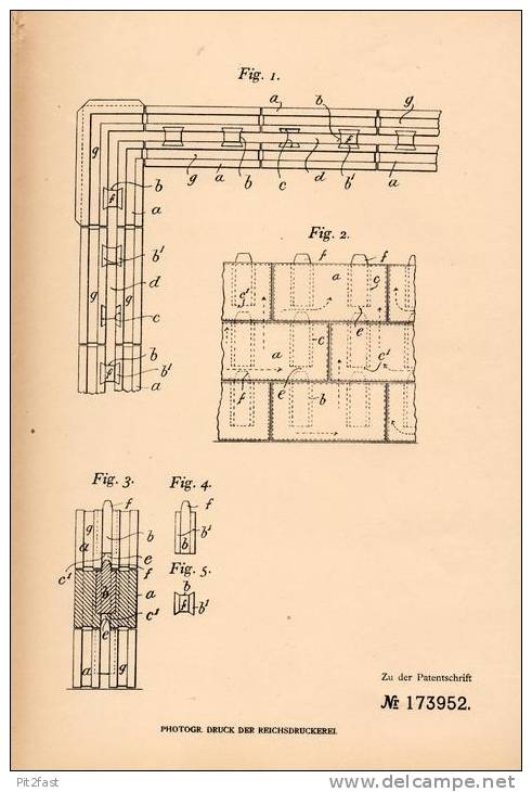 Original Patentschrift - J. Stidder In Brockley , London ,1904 , Hohlwand Aus Platten , Architecture !!! - Architektur