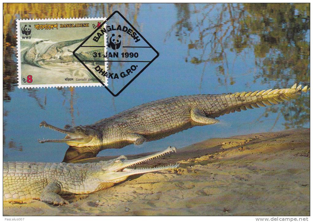 WWF - 090,33 - CM-MC - € 1,37 - 31-1-1990 - T8 - Gharial - Bangladesh 1087212 - Bangladesh