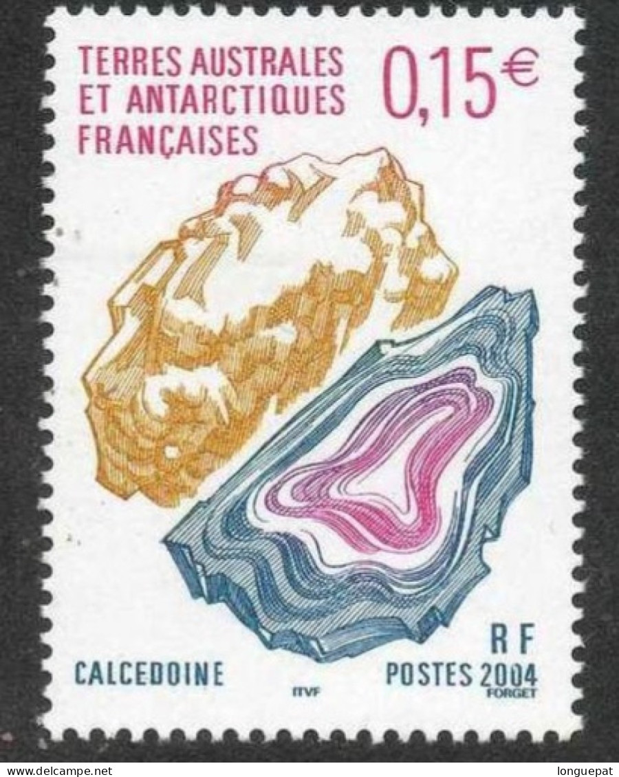 T.A.A.F : Minéral : Calcédoine  (mélange De Quartz Et De Moganite) - - Unused Stamps