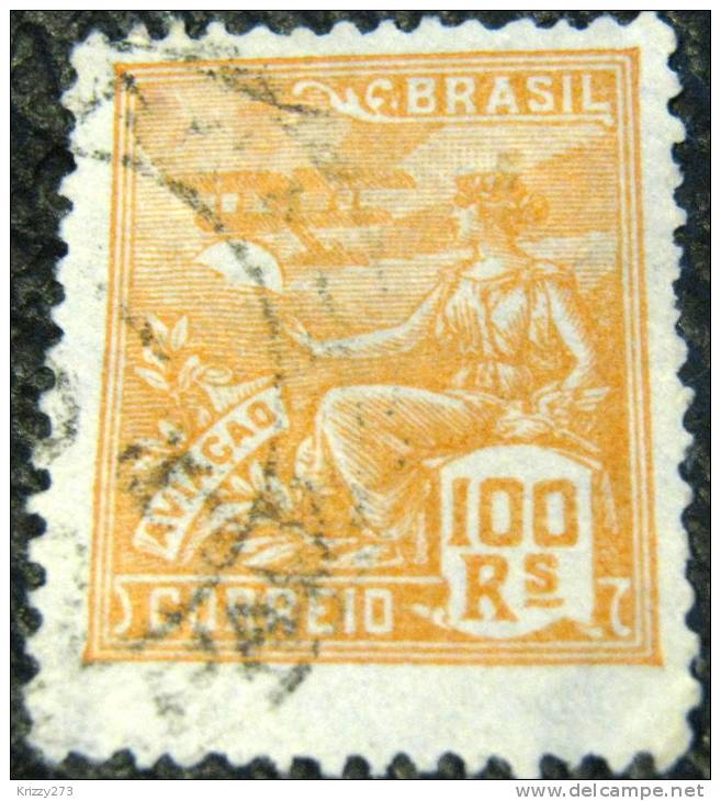 Brazil 1920 Aviation 100r - Used - Usati