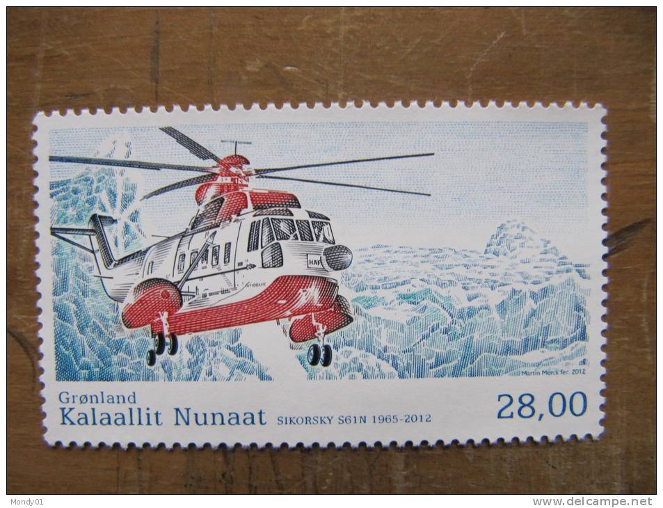 14-19  Helicoptere Helicopter Groenland Arctic North Pole Nord Atterissage Sur  Glacier Glace Sikorsky - Stazioni Scientifiche E Stazioni Artici Alla Deriva