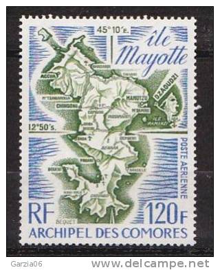 Archipel Des Comores PA N° 61 Carte - Airmail