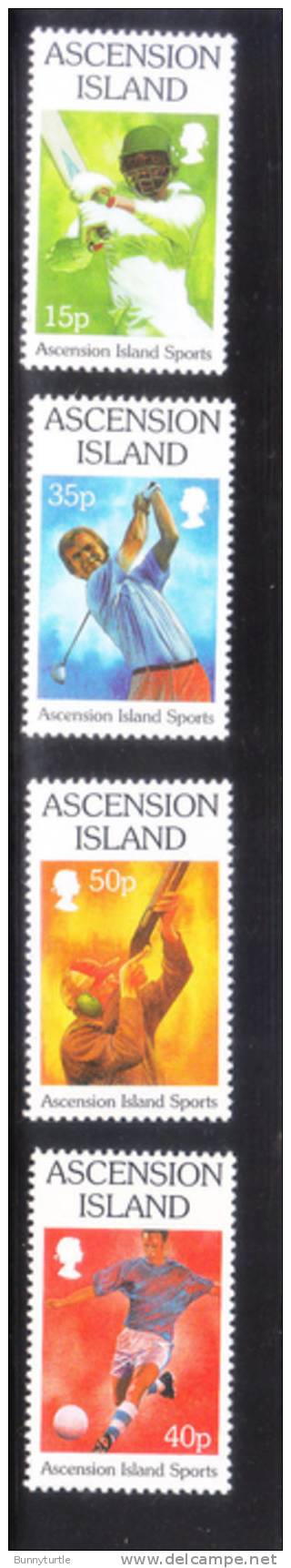 Ascension 1998 Island Sports Cricket Golf Soccer MNH - Ascension (Ile De L')