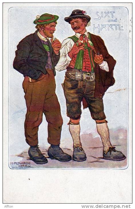 Sixt Und Harte Old Postcard - Bandes Dessinées