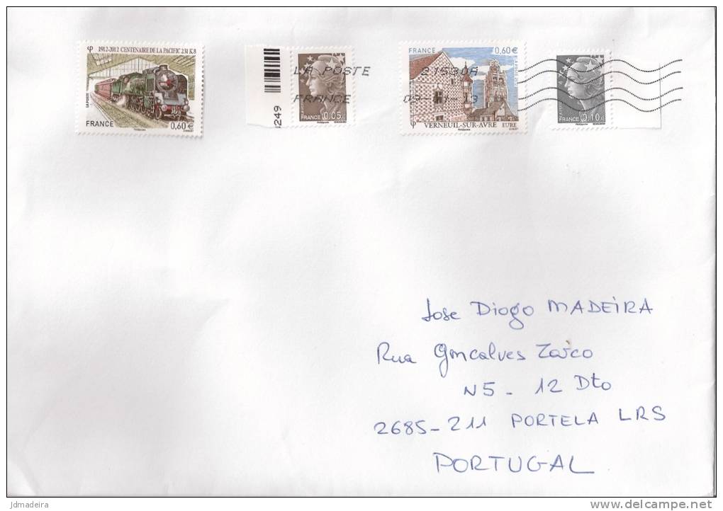 France Cover To Portugal With Verneuil-sur-Avre  Stamp - Covers & Documents