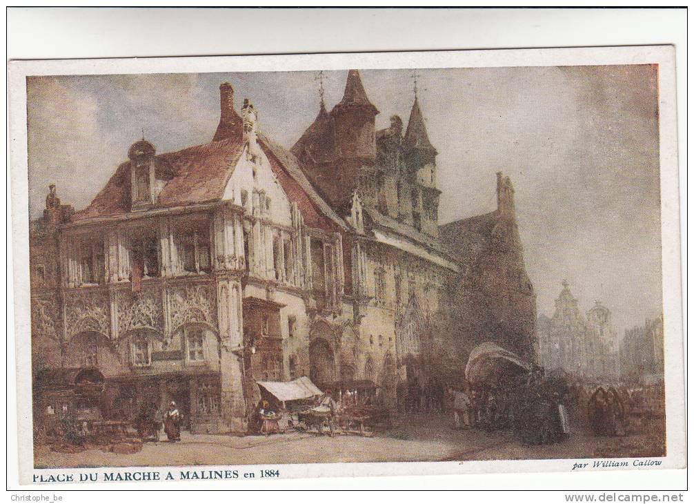 Mechelen, Place Du Marché A Malines En 1884 (pk8339) - Mechelen