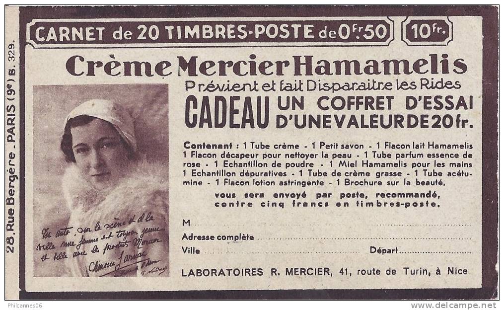 France - Couverture De Carnet Vide - S329, Crème, Jarnac, Nice, Fauteuil, Tricot, Calais, école - Autres & Non Classés