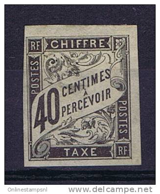 Colonies Francaises:  Taxe Yv. 10 MH/* - Portomarken