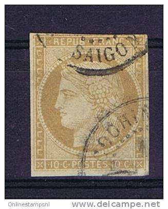 Colonies Francaises:  Cochinchine Yv 9, Saigon Double Cachet - Ceres