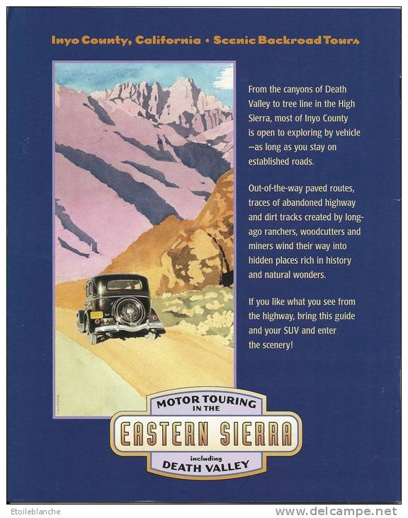 California, Eastern Sierra, Death Valley - Motor Touring - Guide De Voyage Vallée De La Mort Californie - America Del Nord