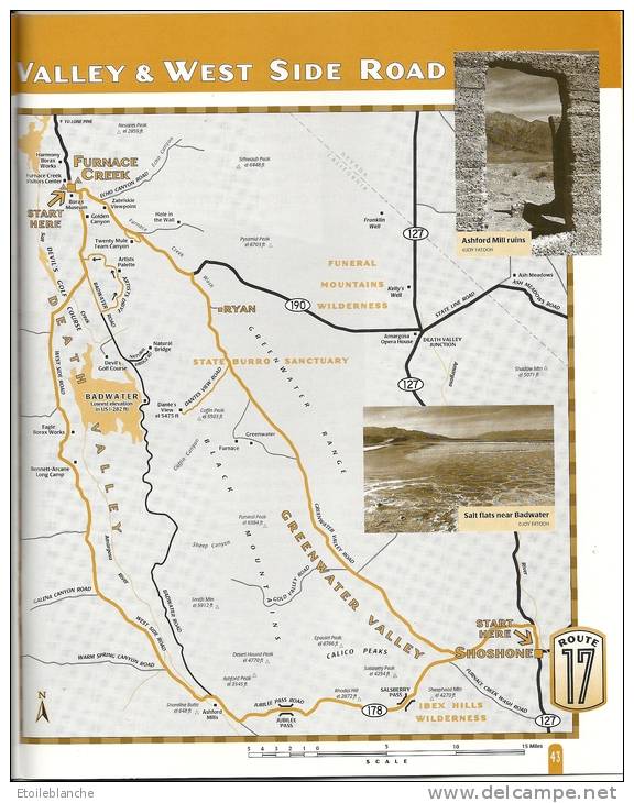 California, Eastern Sierra, Death Valley - Motor Touring - Guide De Voyage Vallée De La Mort Californie - Nordamerika