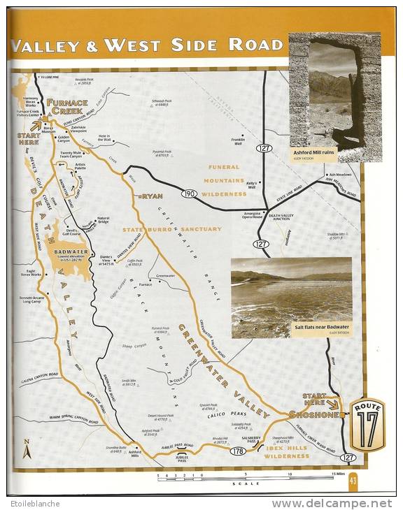 California, Eastern Sierra, Death Valley - Motor Touring - Guide De Voyage Vallée De La Mort Californie - North America