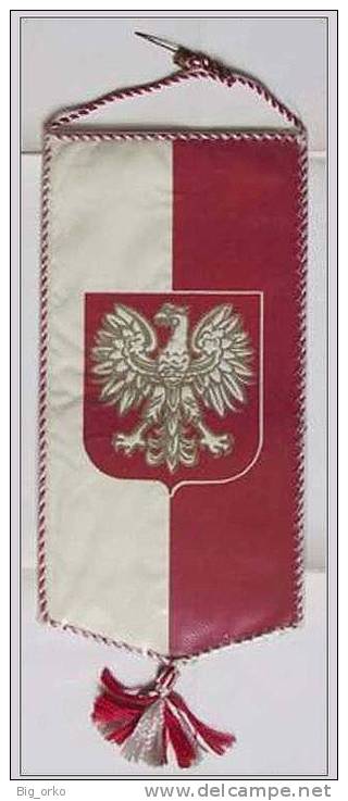 Gagliardetto Con Bandiera Polacca E Stemma, Società Di Atletica PZLA (Polonia) - Atletica