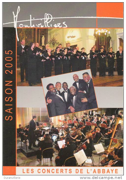 76 - Montivilliers - Carte Publicitaire " Les Concerts De L'Abbaye 2005 " - Montivilliers