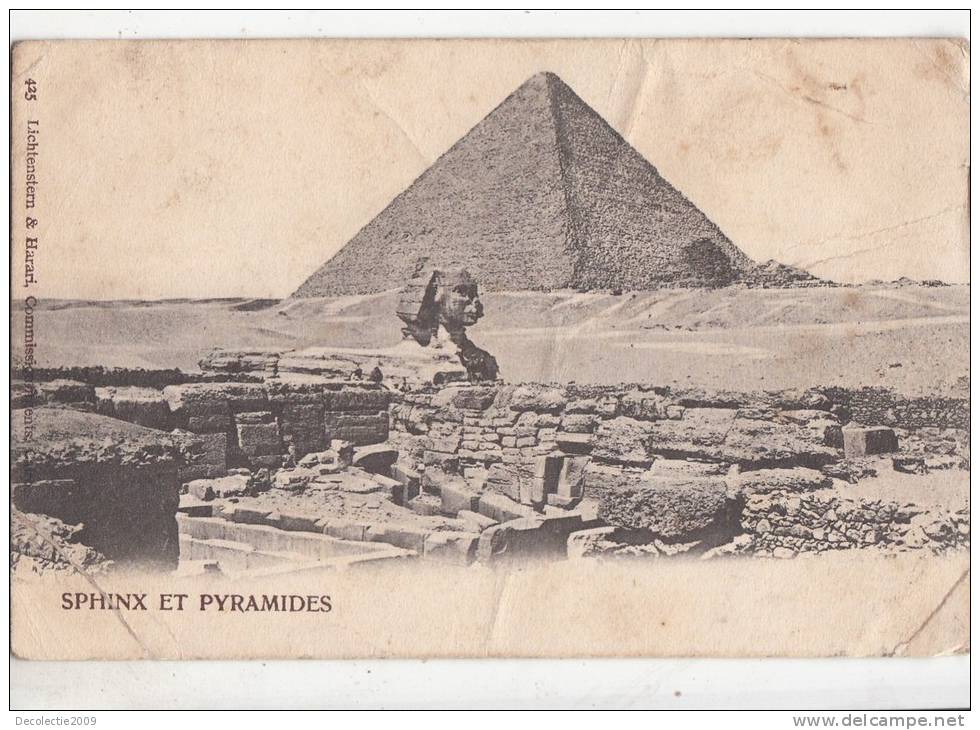 BR46358 Sphinx Et Pyramides    2 Scans - Sphinx