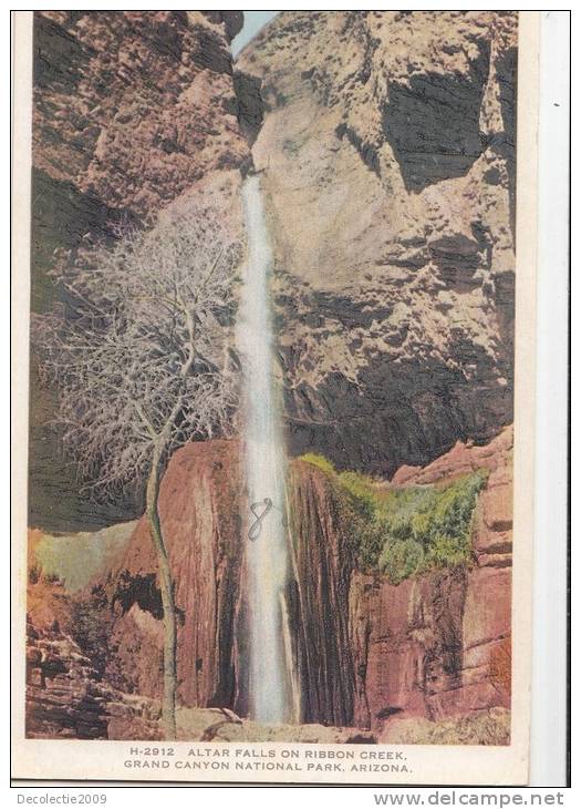 BR46527 Altar Falls In Ribbon Creek Grand Canyon National Park     2 Scans - Grand Canyon