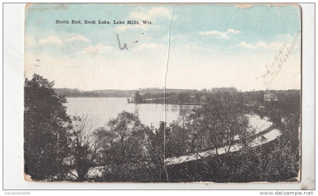 BR46535 North End Rock Lake Lake Mills Wis     2 Scans - Other & Unclassified