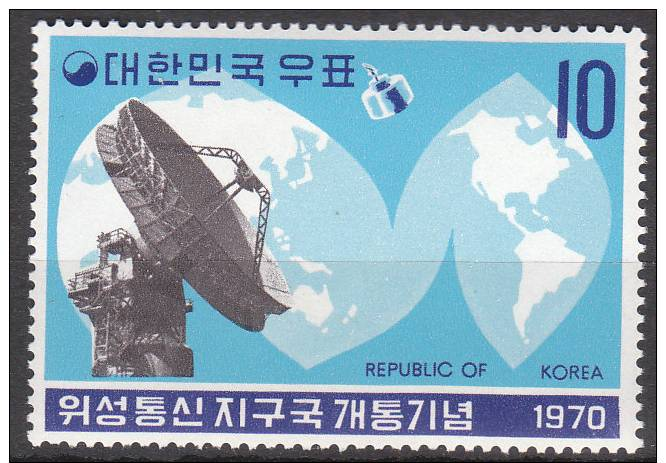 KOREA SUED 719 "Inbetriebnahme Der Erdfunkstelle,Kum San" MNH / ** / Postfrisch - Korea, South