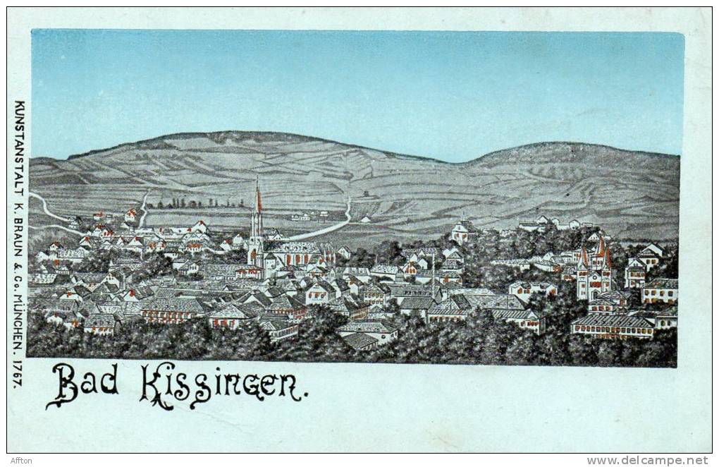 Gruss Aus Bad Kissingen 1898 Postcard - Bad Kissingen