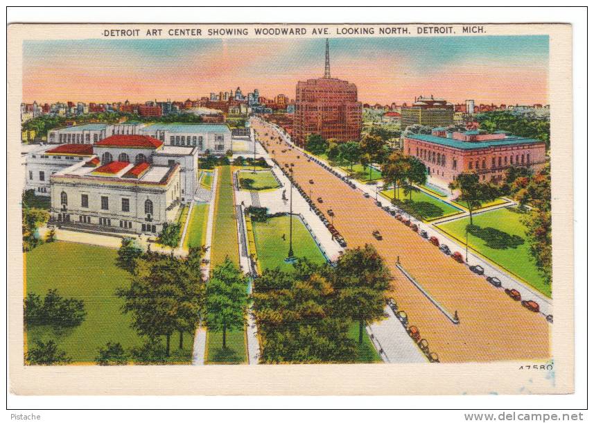 Detroit Michigan - Art Center - Woodward Avenue - Unused - VG Condition - Detroit