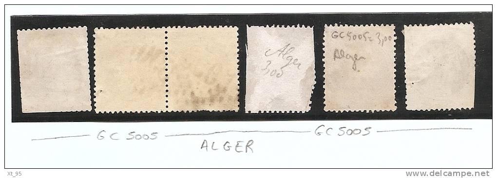 GC 5005 - Alger - Algerie - Sur Timbres Differents - Autres & Non Classés