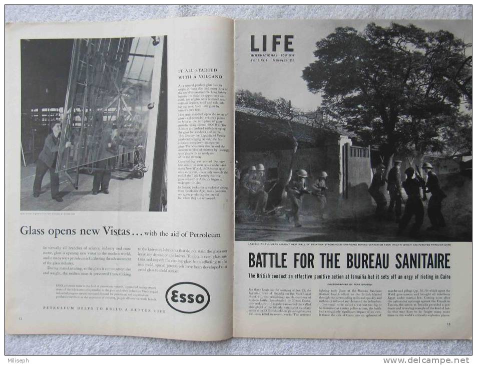 Magazine LIFE - FEBUARY 25 , 1952 -  INTERNATIONAL EDITION          (3001) - Nouvelles/ Affaires Courantes