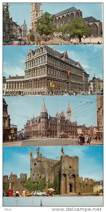 Folder Gent In 10 Postkaartjes Van 15 X 7,5 - Gent