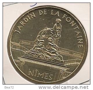 MEDAILLE TOURISTIQUE MONNAIE DE PARIS  GARD NIMES JARDIN DE LA FONTAINE  2011 - 2011