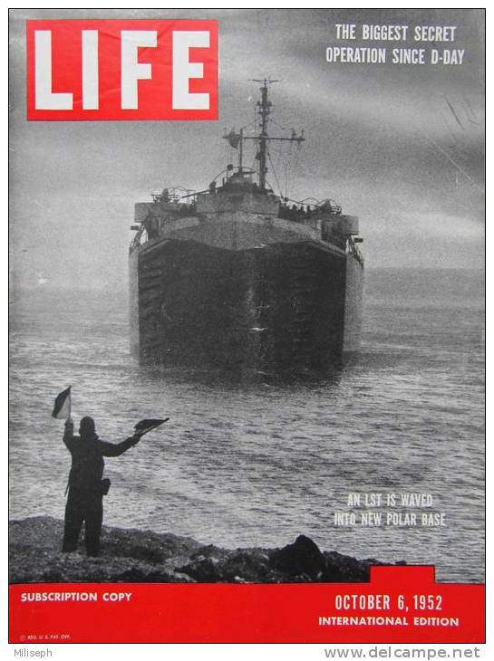 Magazine LIFE - OCTOBER 6 , 1952 -  INTERNATIONAL EDITION      (3005) - Nouvelles/ Affaires Courantes