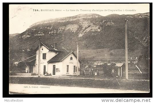 38 BARRAUX / La Gare Du Tramway électrique / - Barraux