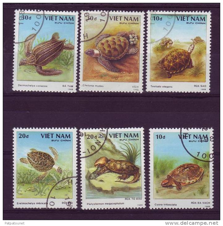 Viet Nam  YV 868A/G O 1988 Tortues - Turtles