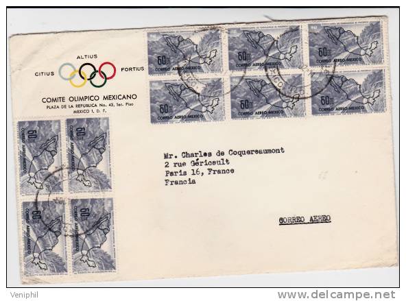 LETTRE DU COMITE OLYMPIQUE INTERNATIONAL MEXICAIN POUR LA FRANCE . ANNEE 1961 - Mexique