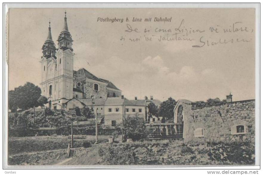 Austria - Postlingberg Bei Linz Mit Bahnhof - Linz Pöstlingberg