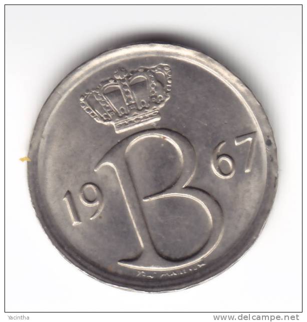 @Y@   Belgie 25 Centiem 1967   UNC         (C599) - 25 Cent