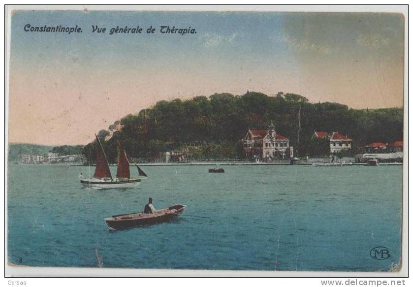 Turkey - Constantinople - Istanbul - Vue Generale De Therapia - Sailing Boat - Türkei