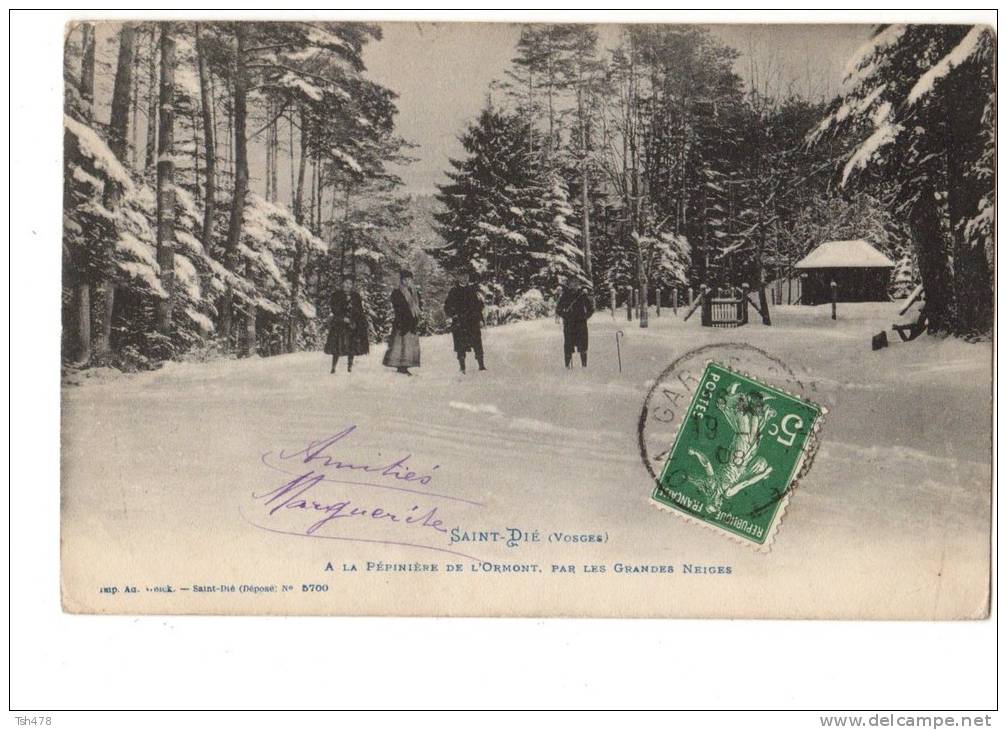 88----SAINT-DIE-a La Pépinière De L'ormont Par Les Grandes Neiges--voir 2 Scans - Saint Die