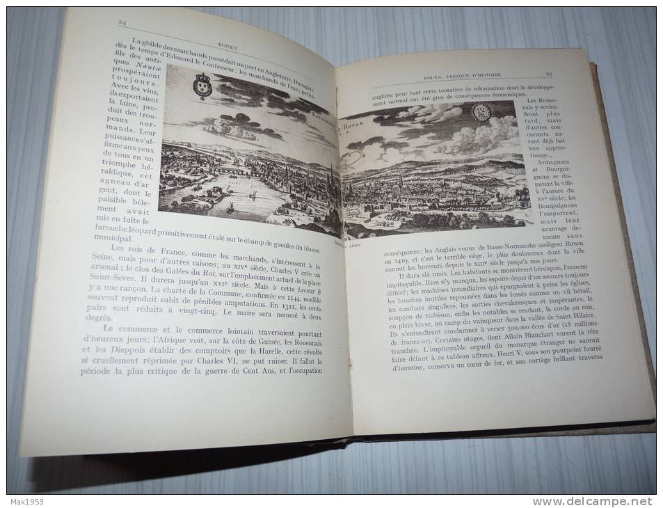 ROUEN Par Pierre CHIROL  Aquarelles De Germaine Petit, Editions Arthaud, Grenoble, 1931 - Normandie