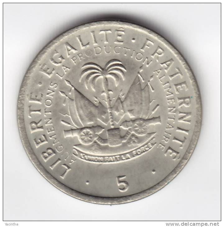 @Y@   Haiti  5 Cent 1975       (C547) - Haiti