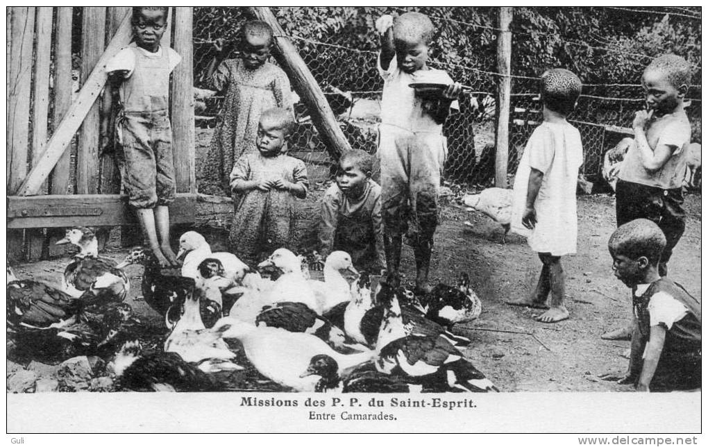 Afrique (Congo -Brazzaville ?)  Missions Des P.P Du SAINT ESPRIT -Entre Camarades ( Enfant Enfants Religion)* PRIX FIXE. - Missionen