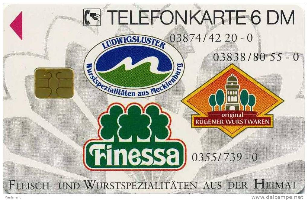 Deutschland - O 020  02/96 - 500ex !!!!  - 6 DM - Finessa- Voll-unused-mint - O-Series: Kundenserie Vom Sammlerservice Ausgeschlossen