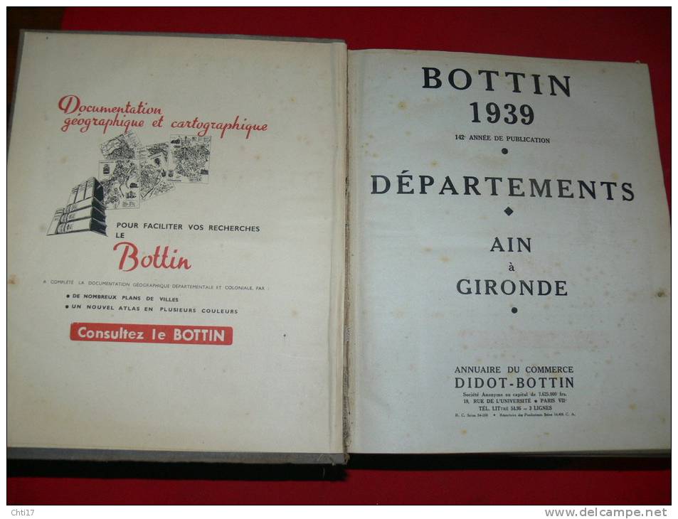 MONACO  MONTECARLO LA CONDAMINE    EXTRAIT ANNUAIRE BOTTIN 1939 AVEC COMMERCES ET PARTICULIERS - Directorios Telefónicos