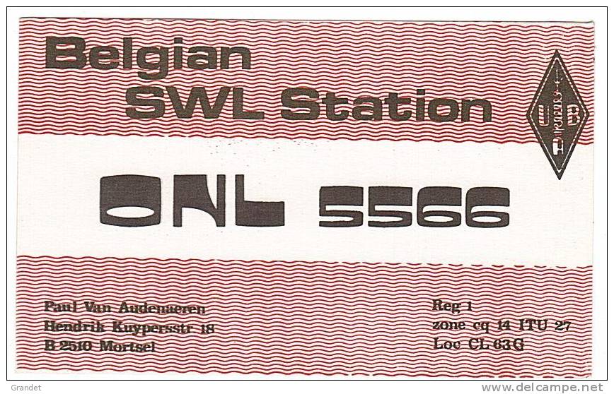 CARTE - RADIO - QSL - BELGIQUE - MORTSEL - 1983. - Amateurfunk