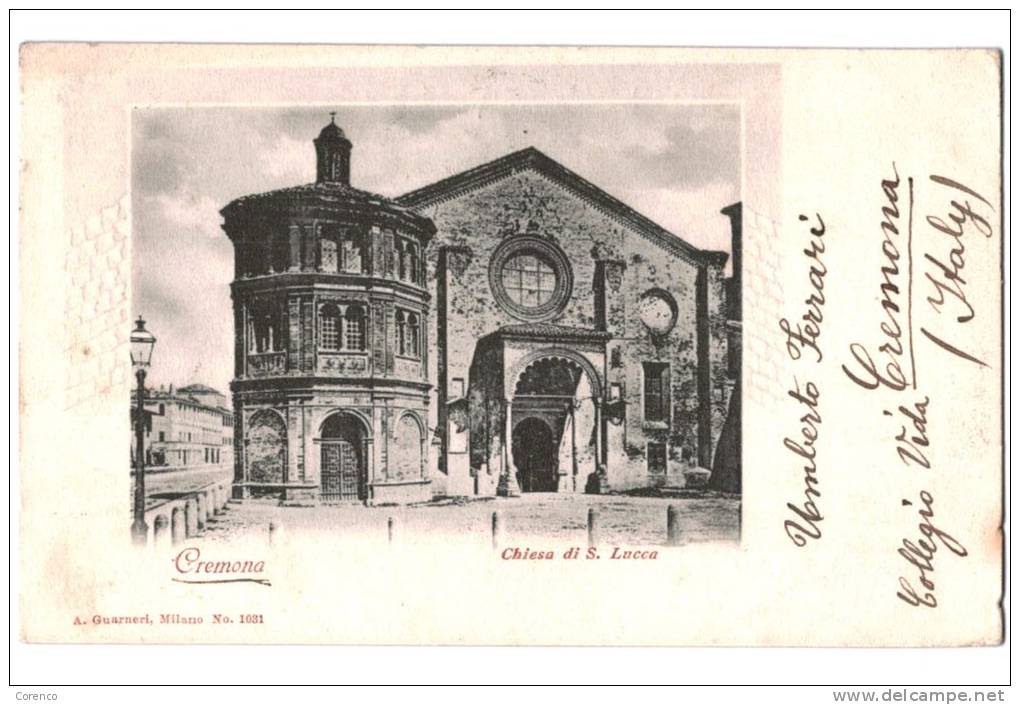 10615    CREMONA    CHIESA DI S LUCA    1901 - Altri & Non Classificati